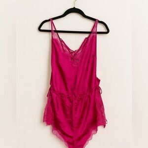 Victoria's Secret Fuchsia Lace Chemise